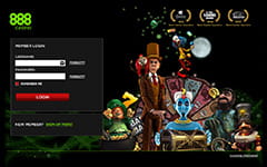 888 Casino Login Page